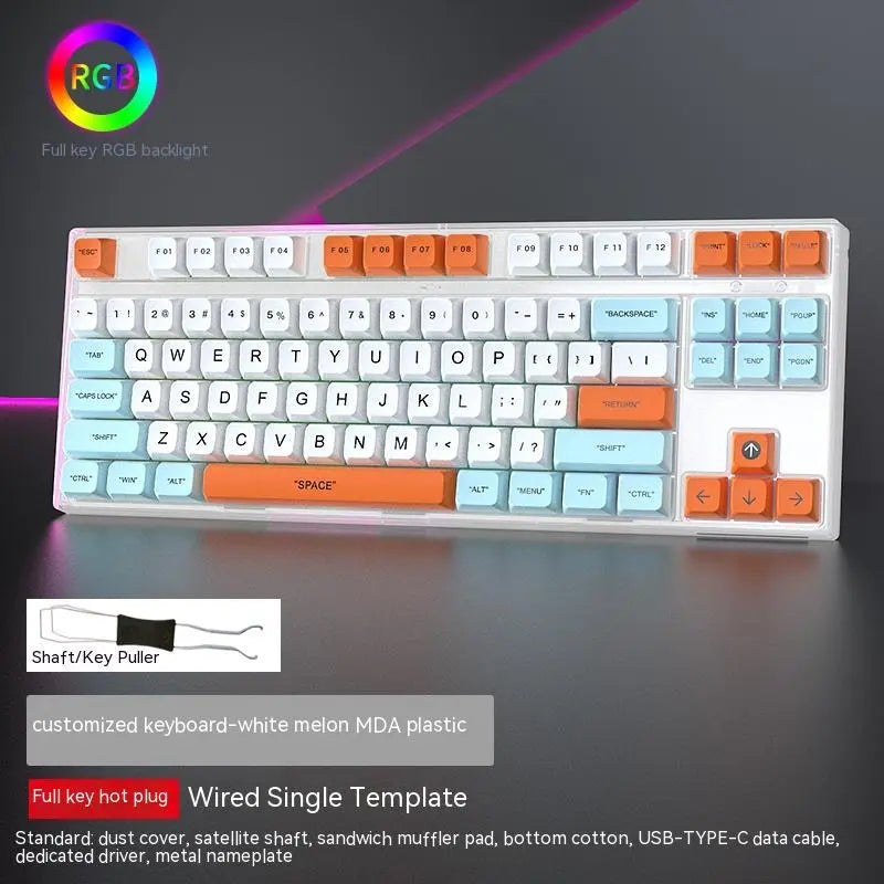 87-Key Hot-Swap RGB Mechanical Gaming Keyboard — Swappable Axis, Multiple Colors
