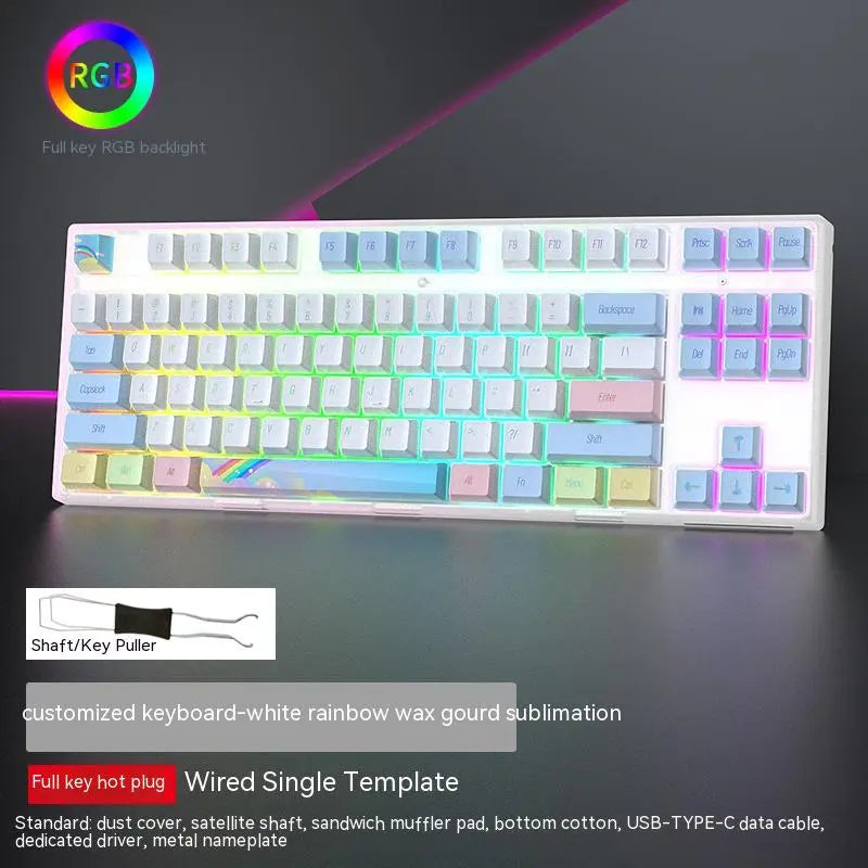 87-Key Hot-Swap RGB Mechanical Gaming Keyboard — Swappable Axis, Multiple Colors