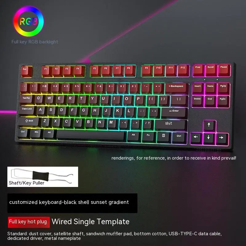 87-Key Hot-Swap RGB Mechanical Gaming Keyboard — Swappable Axis, Multiple Colors