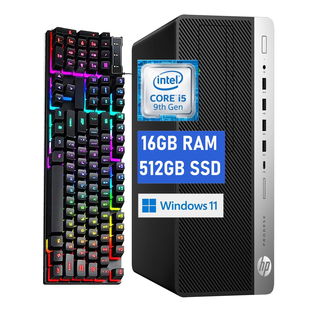 HP ProDesk 600 G5 Refurbished Desktop — i5, 16GB RAM, 512GB SSD, Windows 11