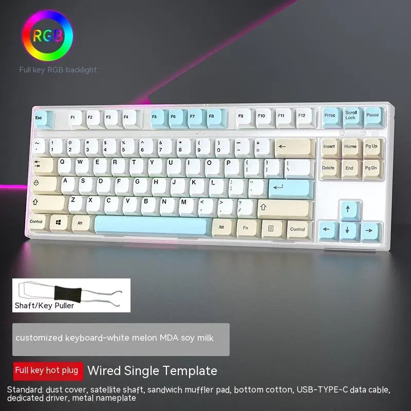 87-Key Hot-Swap RGB Mechanical Gaming Keyboard — Swappable Axis, Multiple Colors