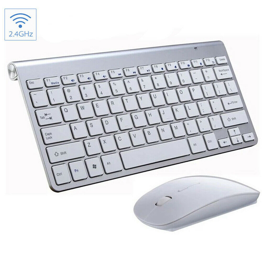 Mini Wireless Keyboard & Mouse Set — Waterproof, Mac & PC Compatible