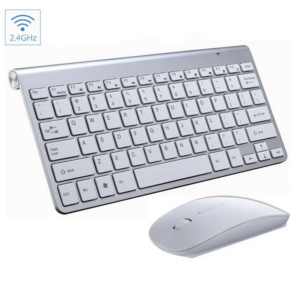 Mini Wireless Keyboard & Mouse Set — Waterproof, Mac & PC Compatible