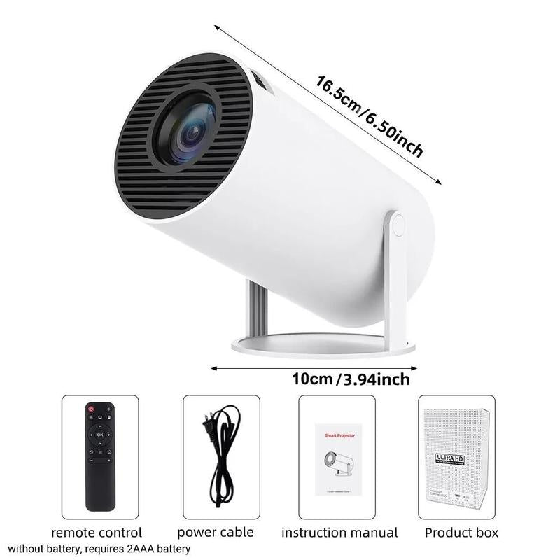 Portable Android WiFi Projector — Bluetooth, Remote, Home Theater & Outdoor