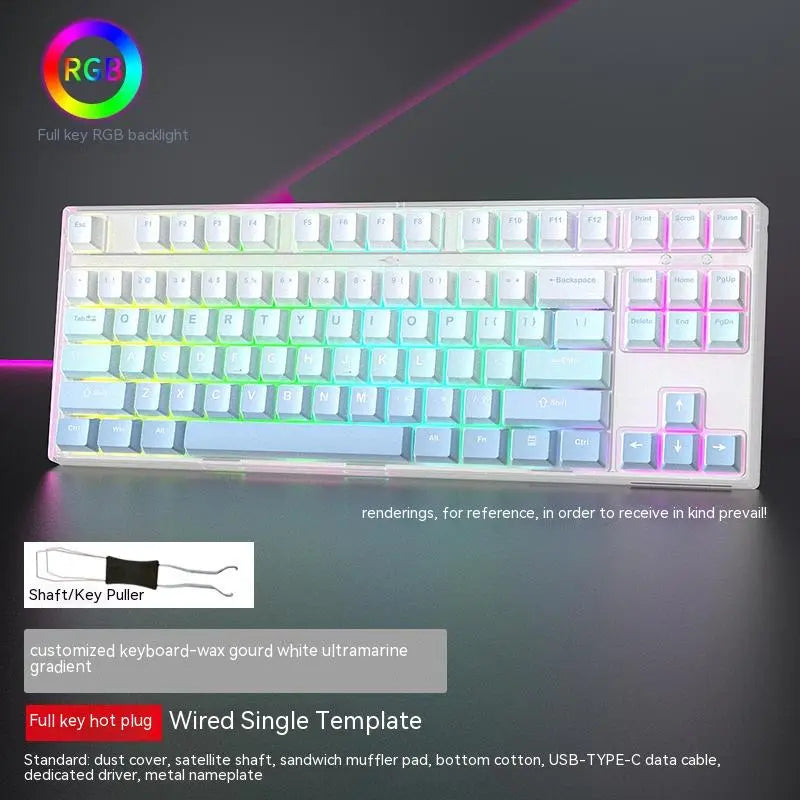 87-Key Hot-Swap RGB Mechanical Gaming Keyboard — Swappable Axis, Multiple Colors