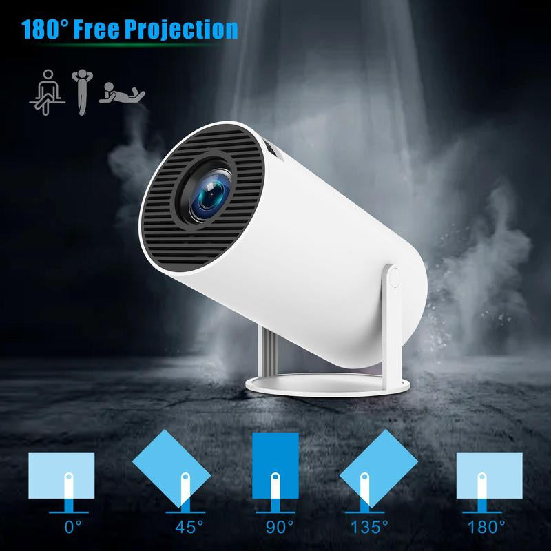 Portable Android WiFi Projector — Bluetooth, Remote, Home Theater & Outdoor