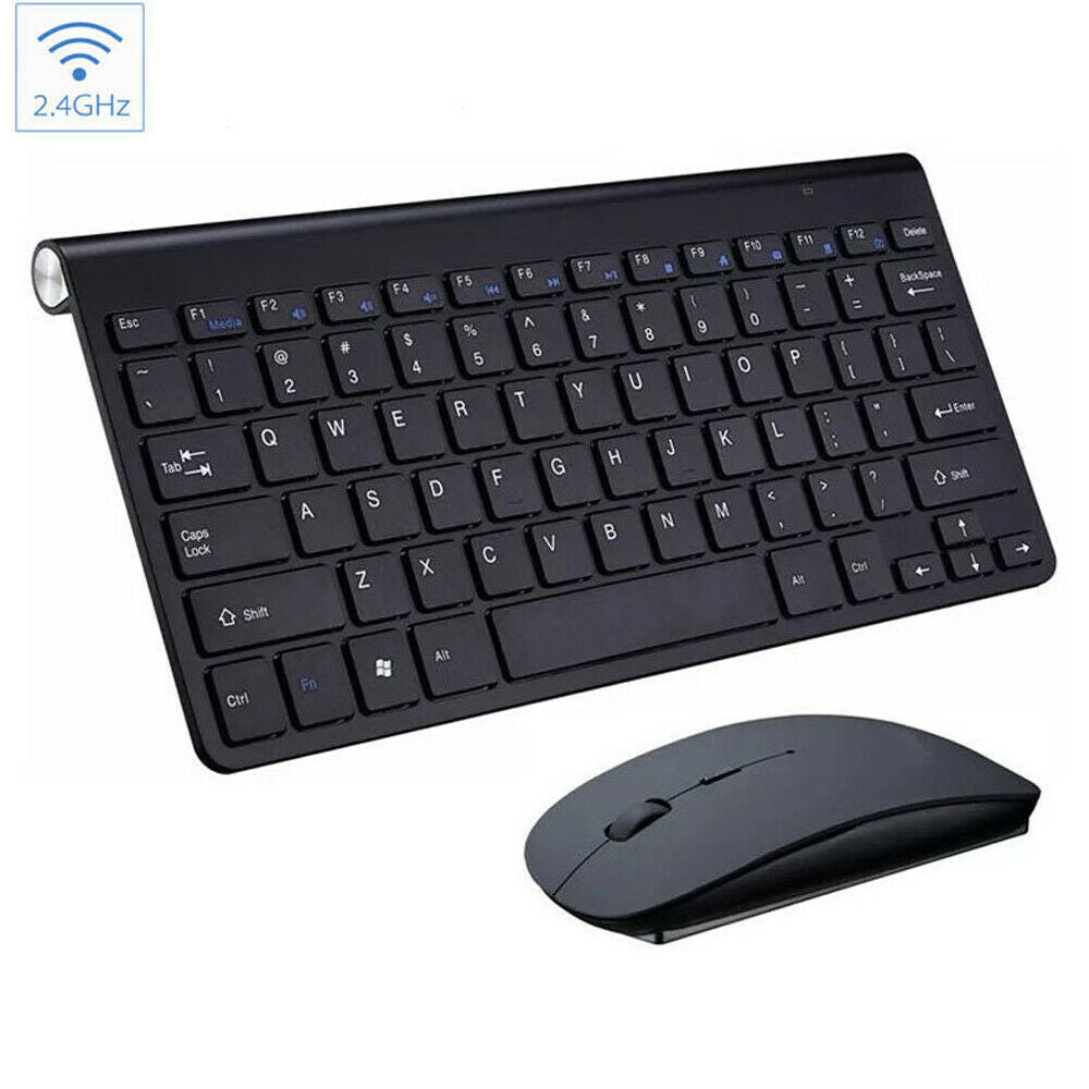 Mini Wireless Keyboard & Mouse Set — Waterproof, Mac & PC Compatible