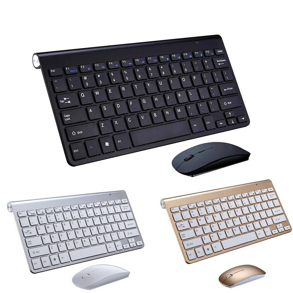 Mini Wireless Keyboard & Mouse Set — Waterproof, Mac & PC Compatible
