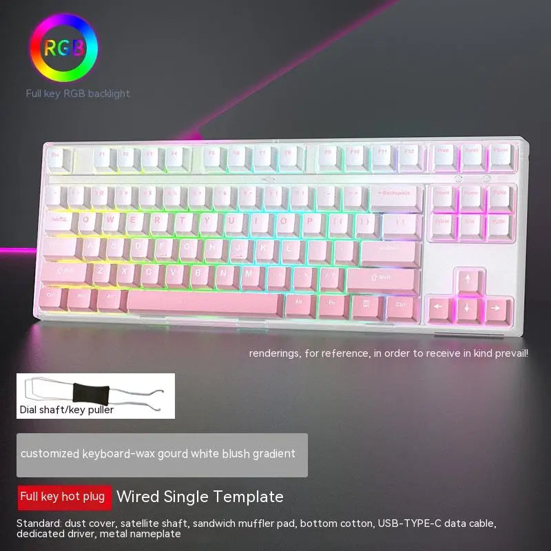 87-Key Hot-Swap RGB Mechanical Gaming Keyboard — Swappable Axis, Multiple Colors