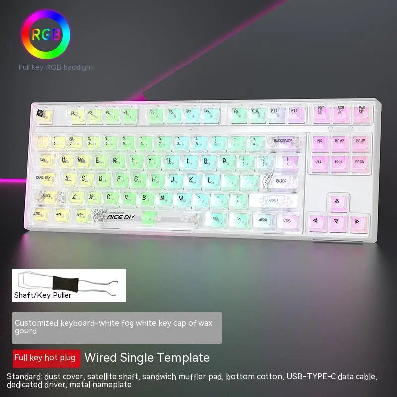 87-Key Hot-Swap RGB Mechanical Gaming Keyboard — Swappable Axis, Multiple Colors