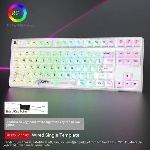 87-Key Hot-Swap RGB Mechanical Gaming Keyboard — Swappable Axis, Multiple Colors