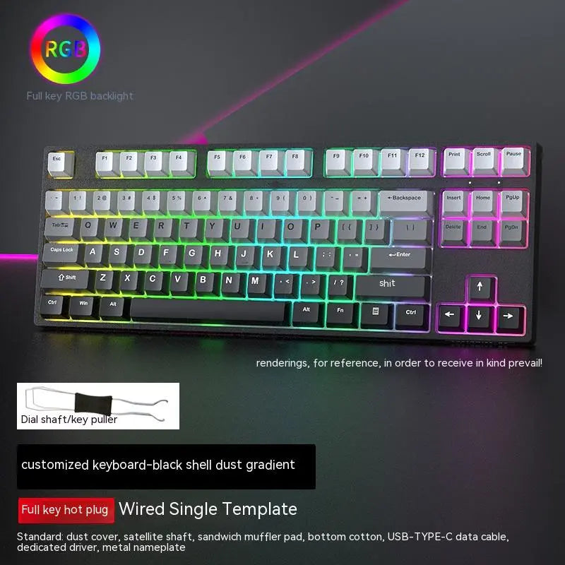 87-Key Hot-Swap RGB Mechanical Gaming Keyboard — Swappable Axis, Multiple Colors